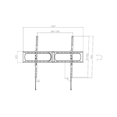 Кронштейн XG WA-37140T для ТВ и мониторов 37