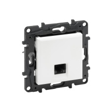 Информационная розетка одинарная Niloe Step RJ45 Кат.6 UTP Белый new, Niloe в наличии