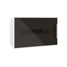 Щиток встраиваемый FRAME белый DKC F18B1WD 18 модулей с тонированной дверцей, FRAME наличие в г. Павлодар