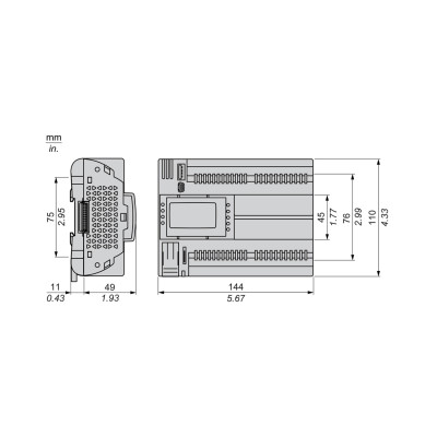 ПЛК М172 SE TM172PDG42RI M172 дисплей 42 I/O ETH 2 RS485