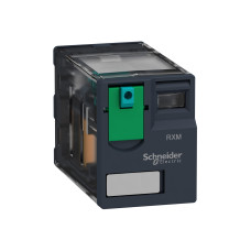 Реле интерфейсное RXM SE RXM4AB1MD 6А 220В с блок кнопкой 4CO, оборудование в категории Светосигнальная аппаратура и Реле управления