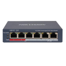 DS-3E0106P-E/M(B) PoE Сетевой коммутатор